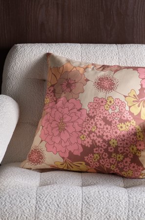 Jotex - Putetrekk 50x50 Cm rosa/brun - DANDI - Kjøp Pynteputer & trekk hos Jotex