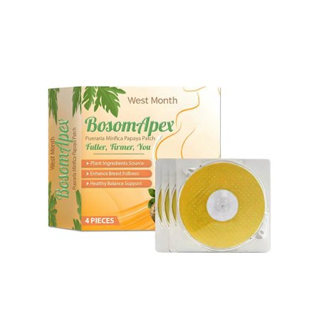 Oppstrammende Papaya-patch - Fukter, strammer opp og forbedrer huden på brystet - 4 stk