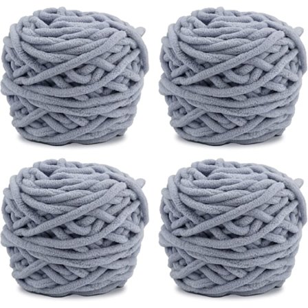 Stickgarn 4xStickgarn för Virkning, Mjuk Chunky Garn för Garnprojekt