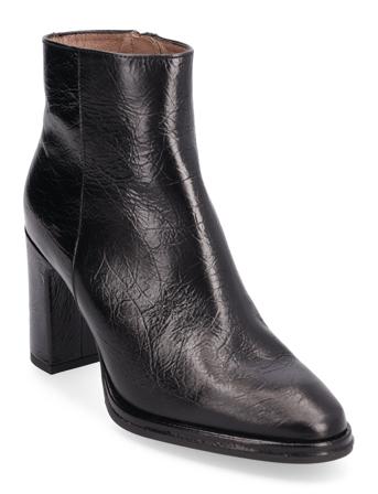 Ostro Shoes Boots Ankle Boots Ankle Boot - Heel Svart Wonders*Betinget Tilbud
