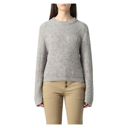 Mauro Grifoni Round-neck Strik Grå, Dame Striktrøjer