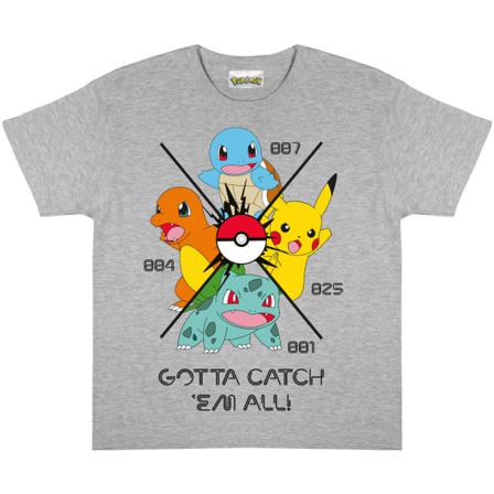 Pokemon Boys Gotta Catch Em All T-shirt 10-11 År Heather Gre