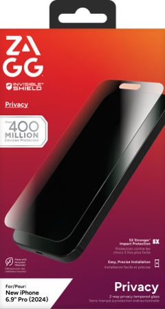 ZAGG InvisibleShield Glass Elite Privacy för iPhone 16 Pro Max