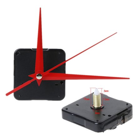 DIY Quartz Clock Movement Silence Quartz Clock Core Tillbehör Tillbehör för väggmonterade spetsiga nålar Tillbehör