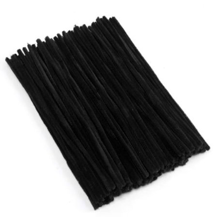 100 Stykker Pipetips, Chenilletråd 6mm x 30cm, Pipetips for Håndverk DIY Håndverksprosjekter Chenilletråd