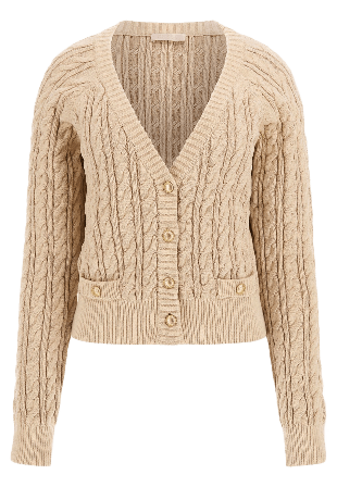 Guess Ls Vn Giselle Cardi Swtr Tröjor Dam Vit XL