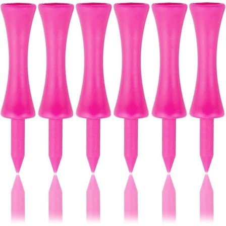 100-pakning 57 mm Rosa Plast Golf-T-skjorter