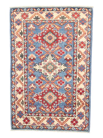 Kazak Fine Vloerkleed Handgeknoopt 60X90 Donkerrood/Oranje Afghanistan