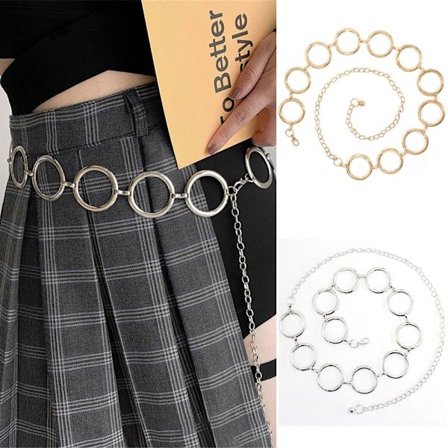 Muoti vyötärövyöt Metalliketjuvyö kulta - spot-myynti