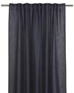 Multibandslängd Brooklyn enfärgad linnelook 2-pack Blå - 140x250 cm - Fondaco