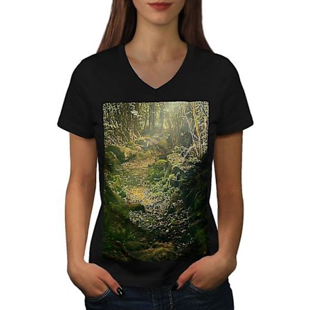 Grön Natural Forest Women T-shirt