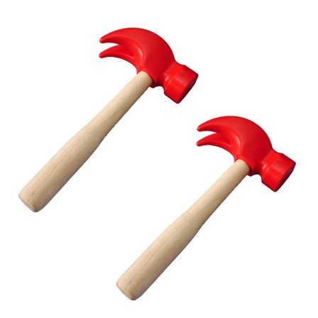 Lekehammere i tre for barn, pedagogisk late som lek, simuleringsverktøy for vedlikehold