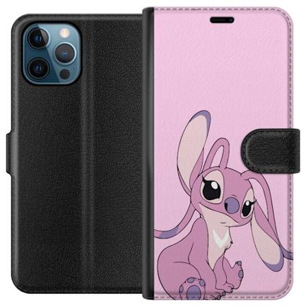 Apple iPhone 12 Pro Tegnebogsetui Stitch lyserød