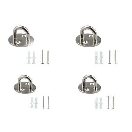 4-pak tunge 304 rustfrie stålfesteklips til tak