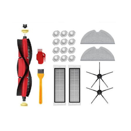 Tillbehör till dammsugare S5 S6 Max Pure E4 E5 T6 T4, Hepa-filter, huvudborste, sidoborste, moppduk