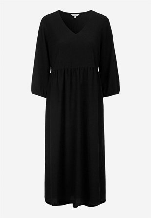 Cellbes of Sweden - Jersey-kjole med strukturmønster i svart for damer i størrelse 42/44