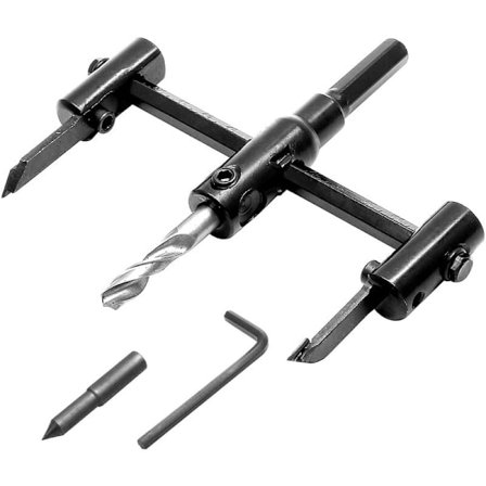 Justerbart hullsag, justerbart bor 30-120mm tresag for boring hull i tre plast gips KLB