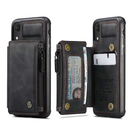 iPhone XR Skal Korthållare & Dragkedja 4-FACK CaseMe Flippr