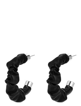 Rebel Hoop Silver Black Bud To Rose