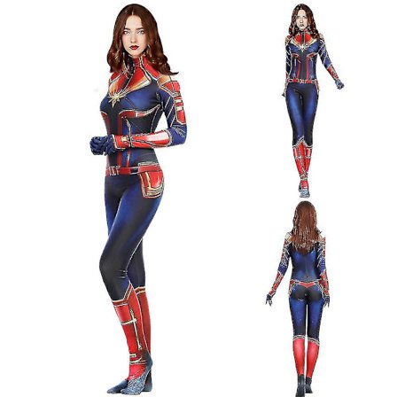 Kostyme for kvinner - Captain Marvel Bodysuit