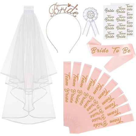 Bachelorette Hen Night Favors Rose Gold Group Set för möhippa