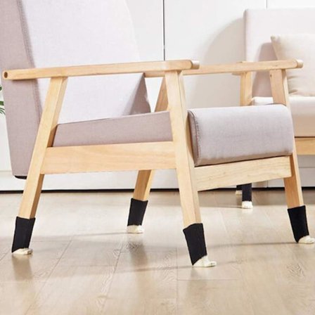 16 Pakk Kreative Søte Kattepote-Mønstrede Stolsko for Bordbein