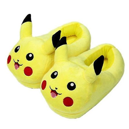 Anime Pikachu plysj bomull tøfler voksen