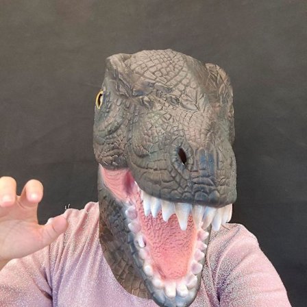 Dinosaurhuvudmask, Rolig Halloweenfest Latex Dinosaurhuvudkostym Högkvalitativ Mask