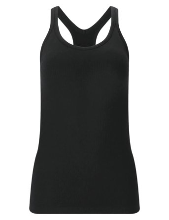 Connie W Padded Sports Bra Top Black Athlecia