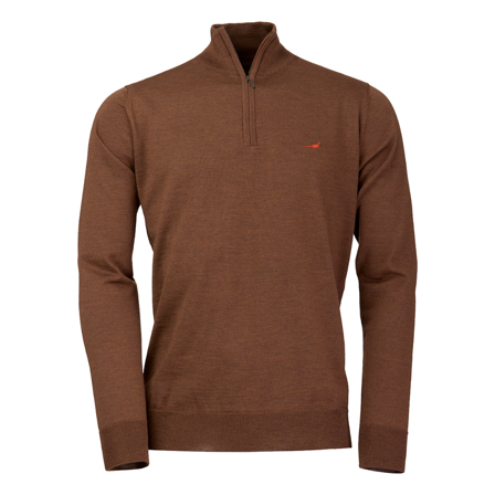 Laksen M's Norfolk Zip-Neck Rum