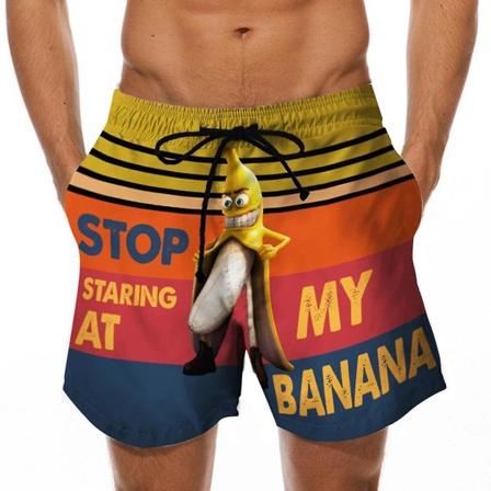 Printed för män sommarlovsshorts style 2 M