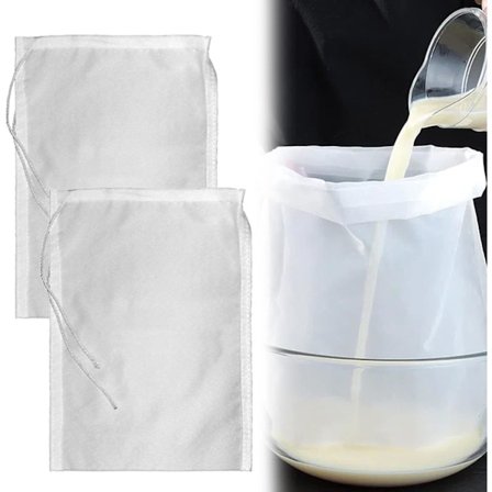 Hienosilmäinen uudelleenkäytettävä pussi, harsokangaspussi ja musliinipussi, suodatinpussi, keittopussi, uudelleenkäytettävä olutkeittopussi, 