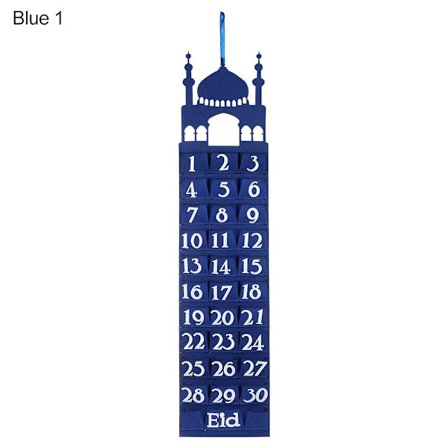 Eid Mubarak Filtkalender BLÅ 1 BLÅ 1