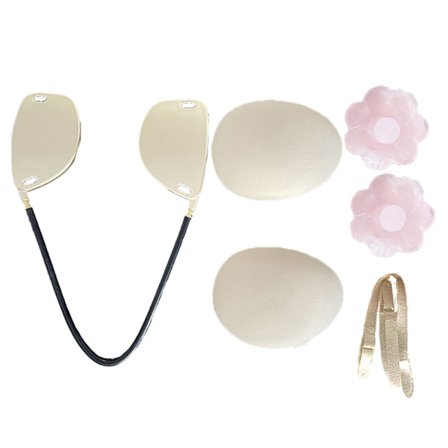 Deep Bra Kit Push-Up Frontless BraNipple Patch Alusvaatteet