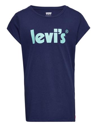 Lvg S/S Basic Tee-Shirt W/ Poster T-shirt Blå Levi's
