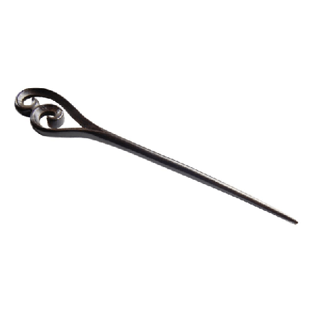 1 stk Vintage udhulet hår spisepinde U-formede retro hårnåle hårklip hårpinde til kvinder dame (sort)