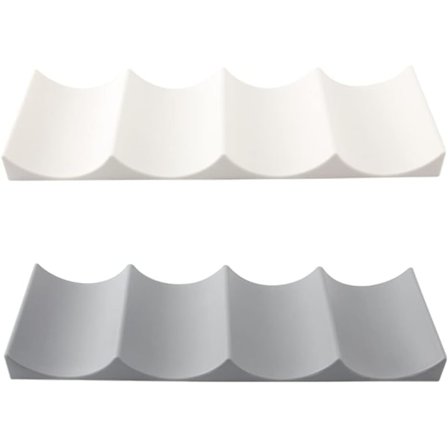 Køler Flaskeholder 2 Stykker Flaske Opbevaringsmåtte Stabelbar Plastik