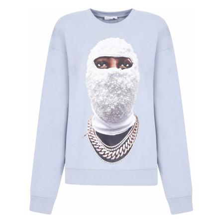 IH NOM UH NIT Crewneck with Future Mask blå, Herr Tröjor, Herr, Storlek: XL