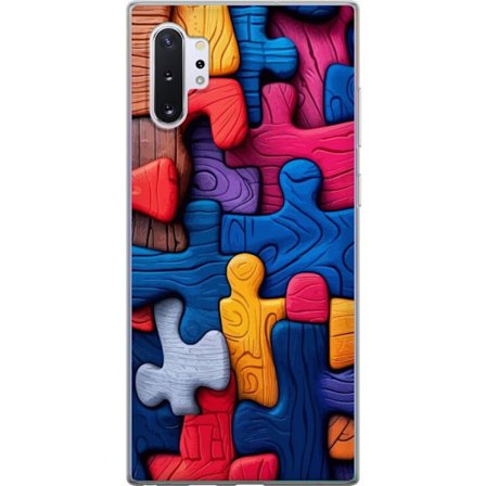 Kompatibelt Mobildeksel til Samsung Samsung Galaxy Note10+ Lekefull illustrasjon med Stitch blant rosa epler i en myk pastell design som kombinerer sÃ