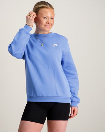 Nike K NSW CLUB FLC CREW LS LBR Blau Pullover Mädchen - Kids Brand Store
