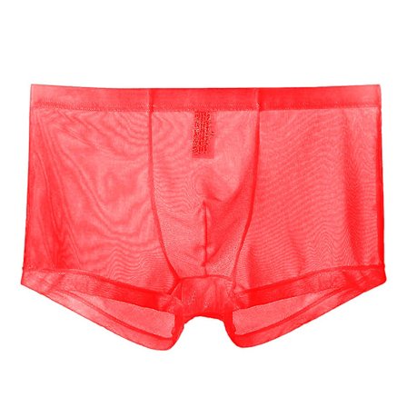 Miesten Bokserit Hengittävät Joustava Verkko Matala Vyötärö Jääsilkki Viilentävät Antiseptiset Läpinäkyvät Miesten Alushousut Miesten Alusvaatteet