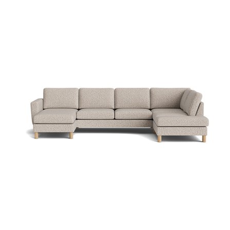 Haven U-sofa, venstrevendt - Puente Lys Greige - 327x206x86 - Sofa, u-sofa