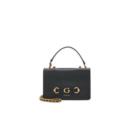 Guess, Cross Body Bags Zwart, Dames, Maat:ONE Size,leer,gevlochten