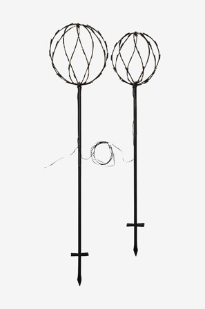 Star Trading - Ulkokoristeet Sphere 130 cm - Musta - Koristevalaisimet - - Homeroom