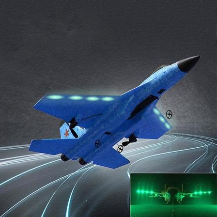 Nytt Su-35 Rc-flygplan 2.4g Fjärrkontroll Fighter Epp Skumleksaker Barn Present (FMY) Blue One Size