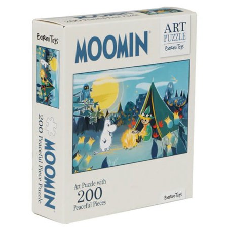 Puslespil 200 brikker kunstpuslespil blå