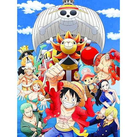 30x40cm One Piece Timanttimaalaussetti Lapsille Anime 5D Täysi Rhi