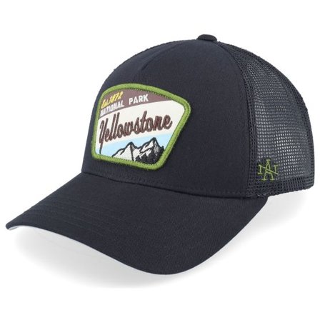 American Needle - Svart trucker Keps - Yellowstone Valin Black Trucker @ Hatstore