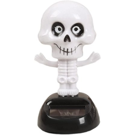 Lingjiong Halloween solardansande figurer Halloween solardansande leksak docka pumpa skelett solardansare leksaker bildashboard dansare figurer 