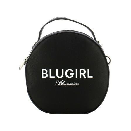 Blugirl, Round shoulder bag with logo Zwart, Dames, Maat:ONE Size